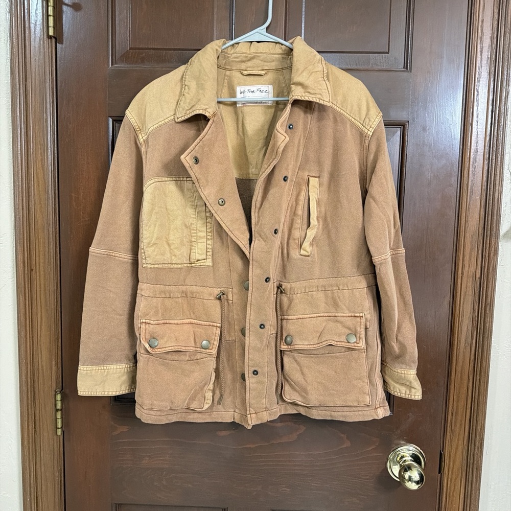 We The Free Brown Military Field Jacket
